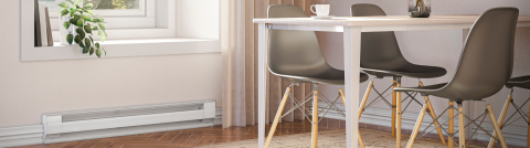 Plug in store baseboard heaters